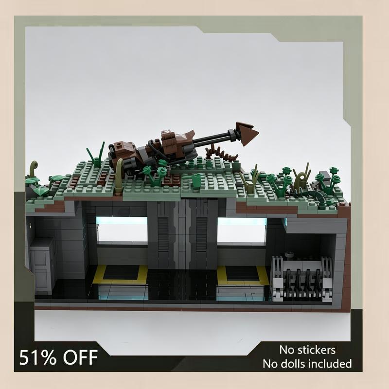 1049PCS Forest Outpost MOC Building Blocks Sci-Fi Architecture DIY Assembly Creative Toy Collection Display Educational Gift