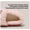 Home Cotton Slippers Women's Winter Bag with Cute Cartoon Teddy Bear Indoor Home Plush Warm Fur Slippers Men
