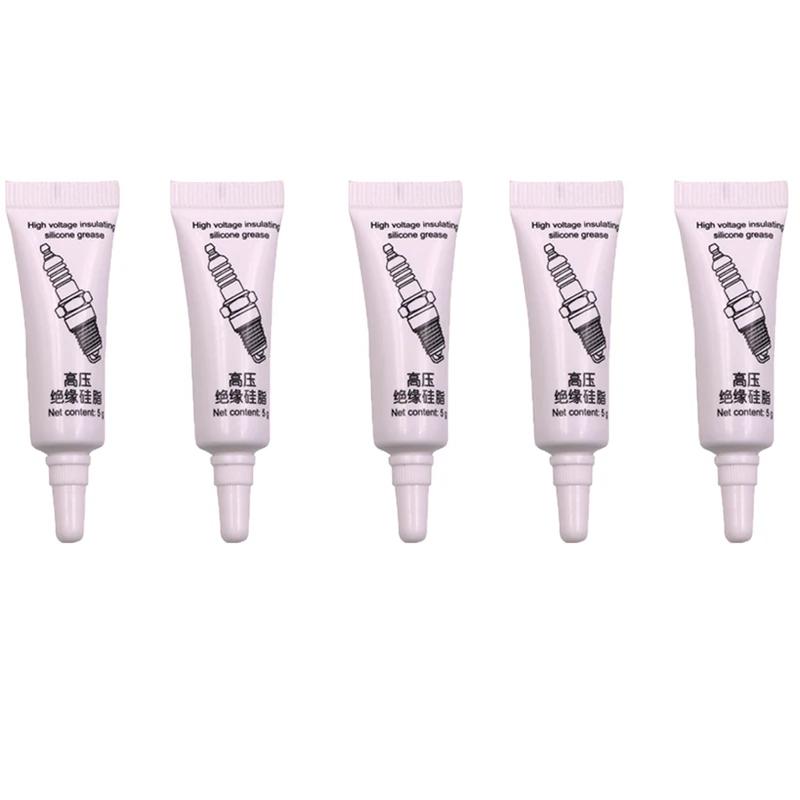 Isolierfett für Auto-Zündkerzen, 10 Stück, Automobil-Hochspannungsisolierung, Isolierfett für Zündkerzen, Silikonfett, Autozubehör
