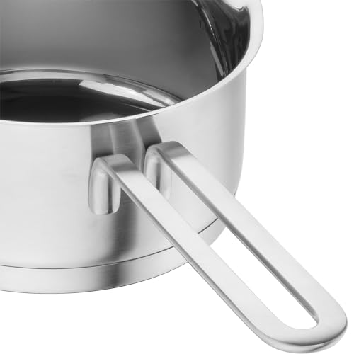 ZWILLING Pouristic Saucepan (16cm, Without Lid) - Stainless Steel Saucepan with a Triple-layered Base, Induction Compatible, 1.5L Capacity. [Official
