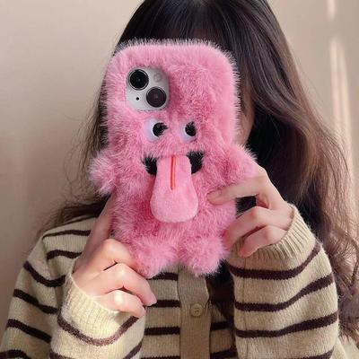 Funny Tongue Sticking Out Monster for Apple 15plus Mobile Phone Case for IPhone16pro Cartoon 14 Personality 13 Female X