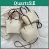 Chic Korean Style Bucket Bag 2024 Pu Leather High Capacity Handbag With Phone Pocket