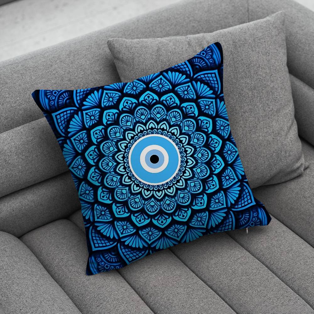 LLucky Blue Evil Eye Pillow Case Pillowcase Home Sofa Cushions Car Cushions Pillowcover Office Pillowshell Pillow