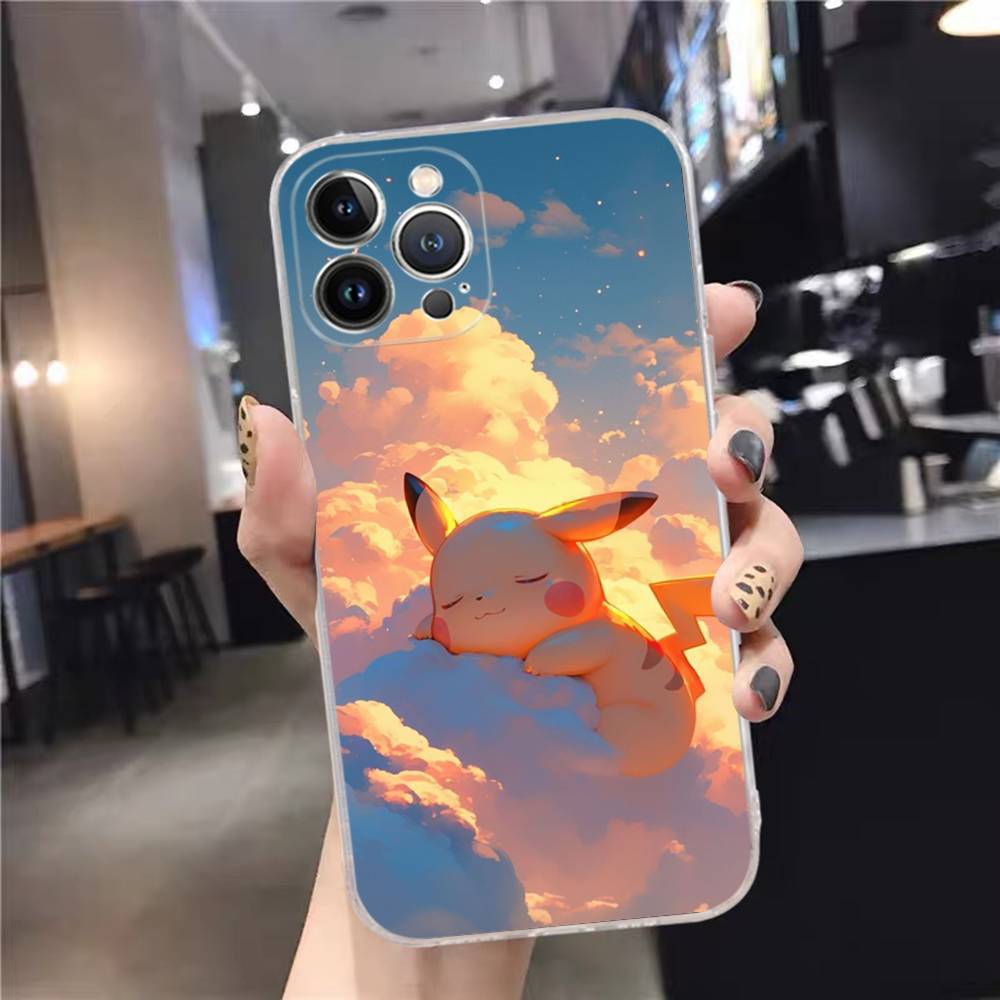 1pc Popular Cartoon Anime P-PokemonS Phone Case For IPhone 17 16 15 14 11 12 13 Mini Pro XS Max Plus Funda Shell