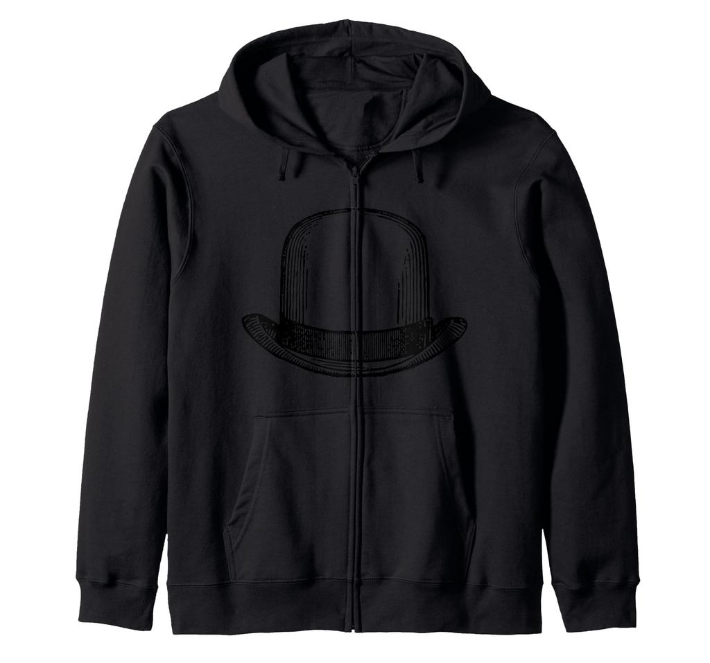 Really Like Bowler Hat Derby Bob Hat Zip Parka