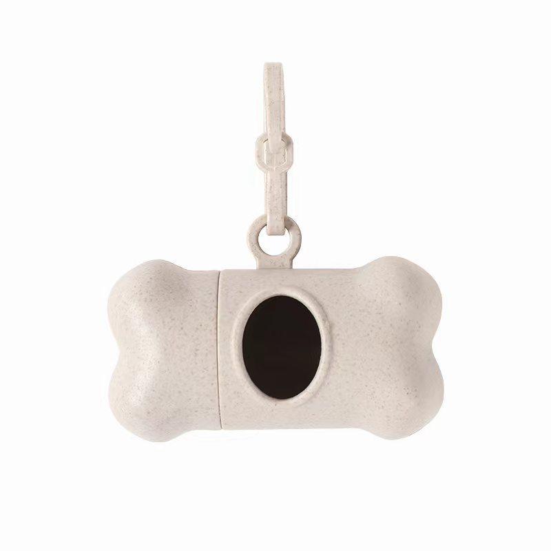 Bone Shaped Portable Pet Garbage Bag Dispenser with Towing Clip, Essential for Outdoor Pets, Pet Accessories Take A Walk