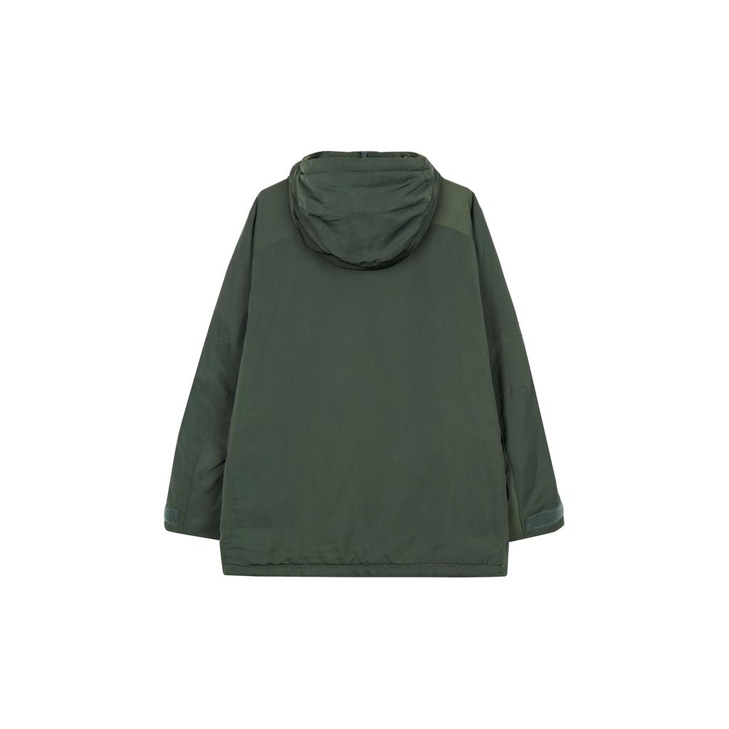 Uniqlo X White Mountaineering Collaboration High-Performance Zippered Loose-Fit Hooded Down Jacket Winter Men outerwear Dark-Green 442563-58
