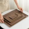 Walnut Tea Tray Rectangular Coffee Shop Dessert Snack Tray Tea Cup Storage Tray High-grade Wooden Plate