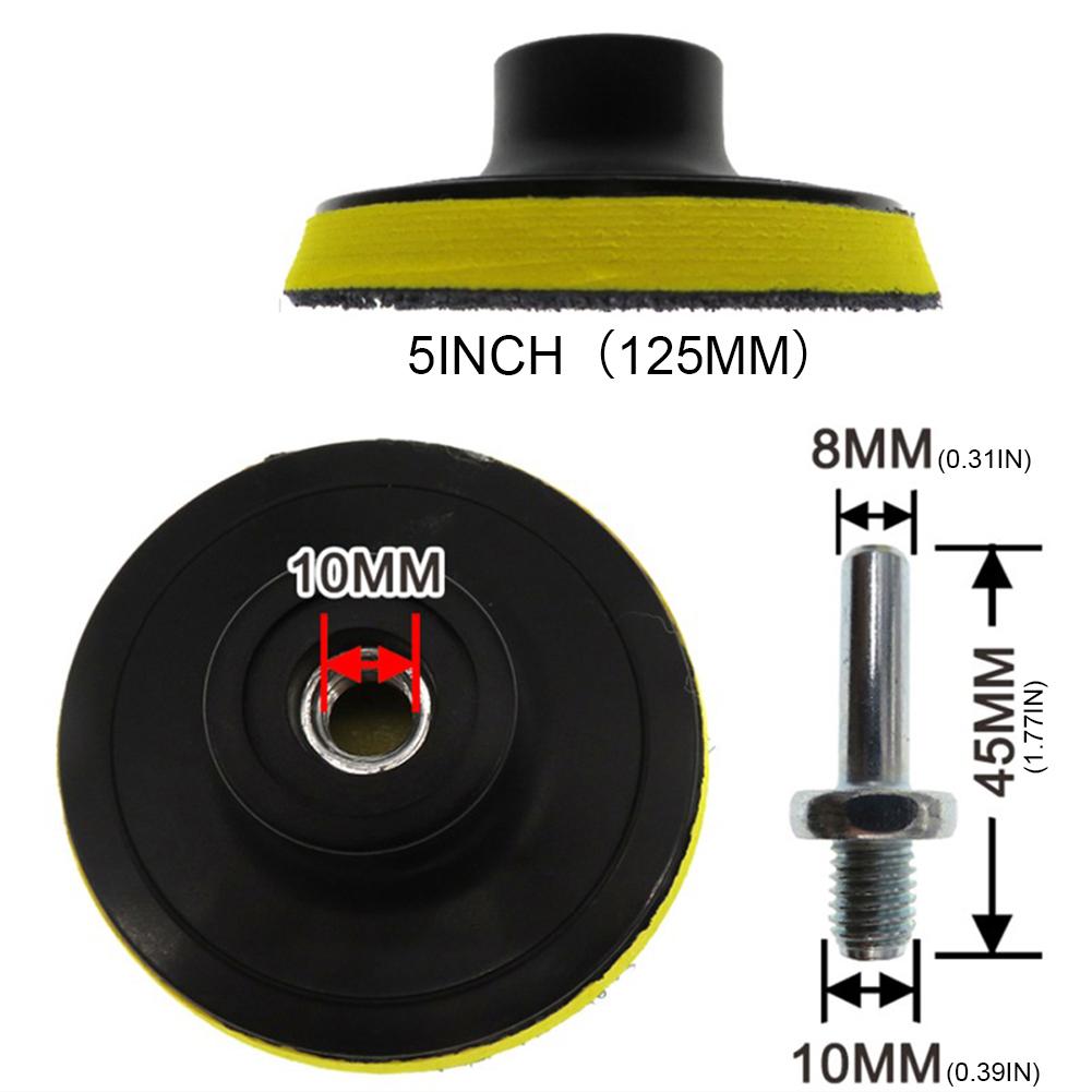 3/5inch CarPolishing Disc 8/9Pcs/Set Self-Adhesive Buffing Waxing Sponge Wool Wheel Polishing Pad For Car Polisher Drill Adapter