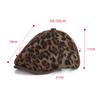 Autumn Winter Retro Leopard Print Forward Cap Beret Women Peaked Cap