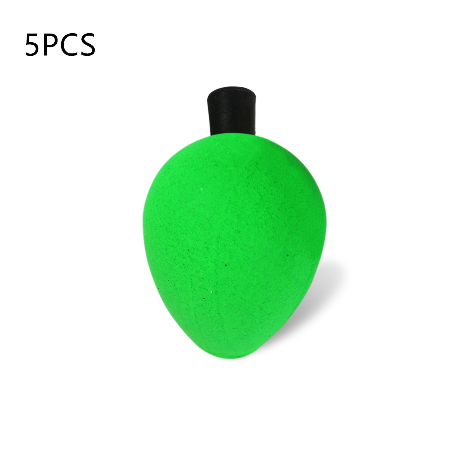 

Поплавковий пінопласт Позиціонування Поплавковий індикатор для лову нахлистом для лову форелі в морських морських прісних водах 5pcs Green