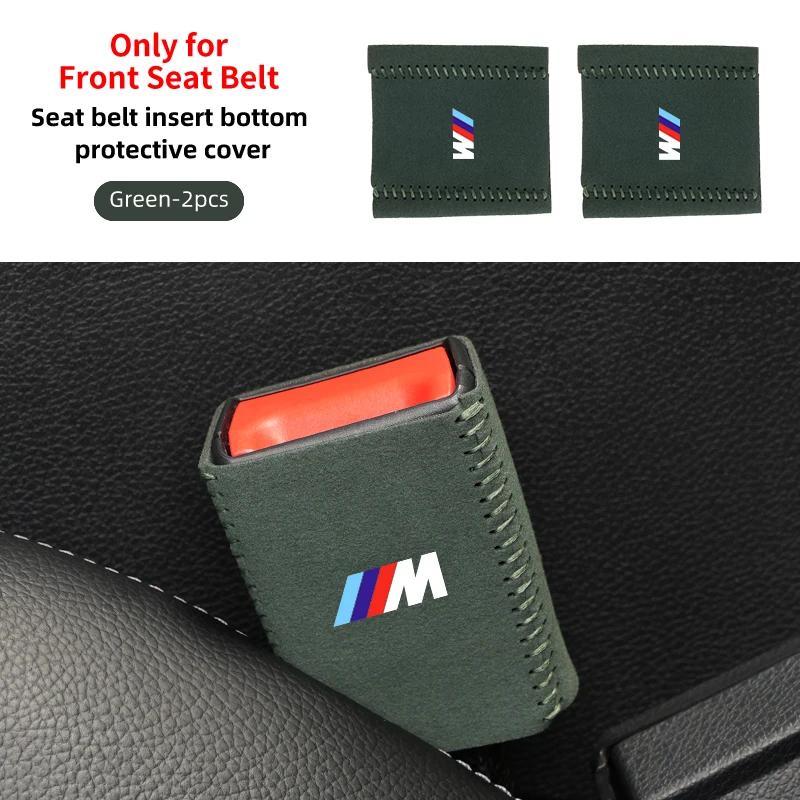 BAGF7 Autoaufkleber Heiß Für BMW Alcantara Sicherheitsgurt-Basisabdeckung 2026 Für BMW X1 X2 X3 X4 G30 6GT E46 E90 E60 F30 E36 F20 E52.81 E70 E91
