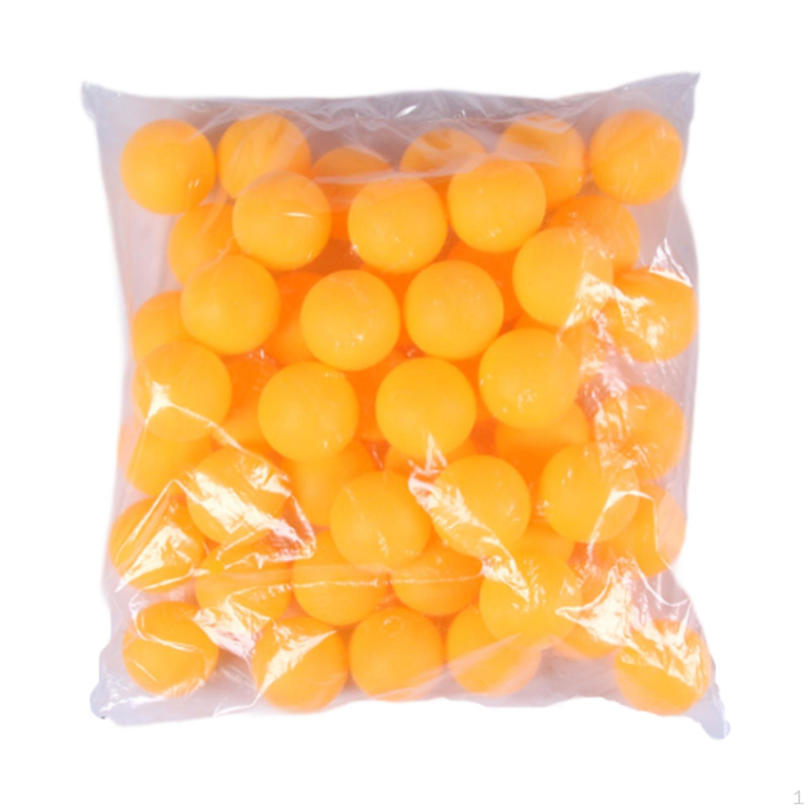 Шарики для пинг-понга для художественных проектов и развлечений 50 pcs yellow
