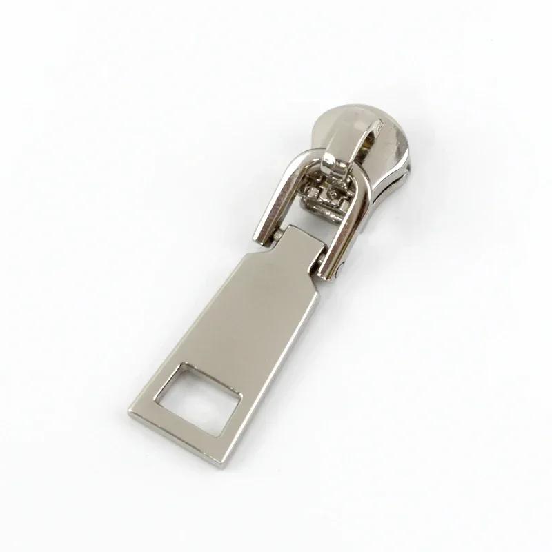 5/10/20Pcs Meetee 5# Zipper Slider for Metal Zips Handbag Purse Zippers Puller Head Jacket Replace Zip Closure Repair Accessory