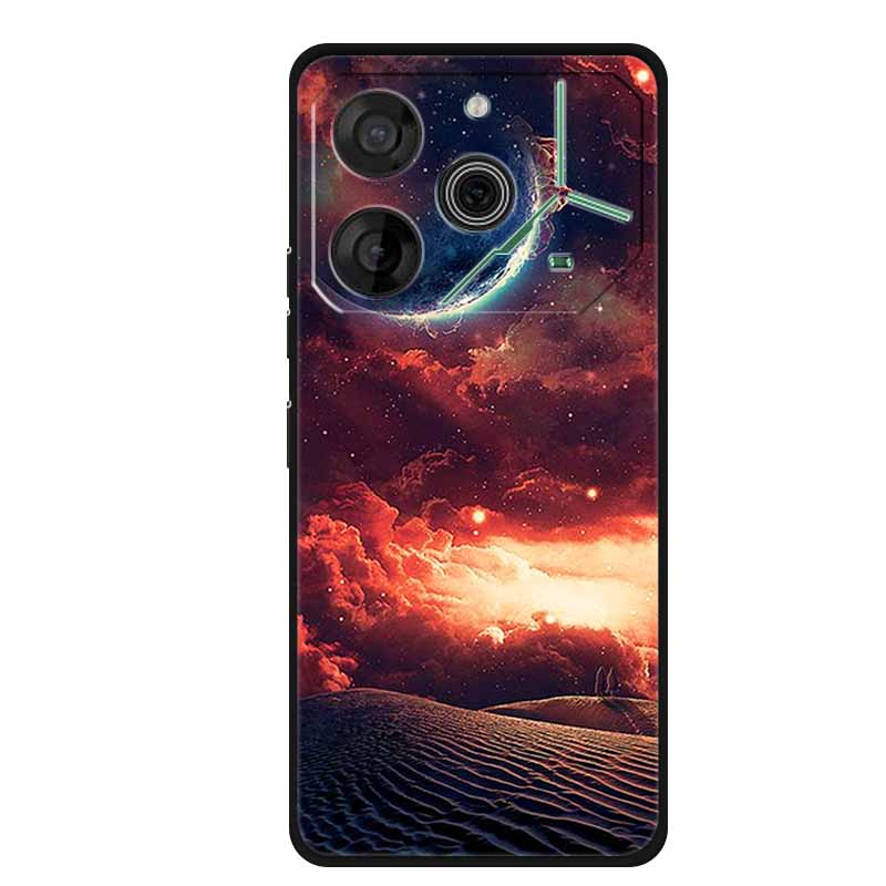 Für Tecno Pova 6 Neo Hülle Tiere TPU Weiches Silikon Rückabdeckung Handyhüllen für Tecno Pova 6Neo 6,78" Stoßfest Wolf Cool funda
