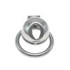 Chaqu Stainless Steel Chastity Lock Cage with Thickened Hood and Stable Ring for Men