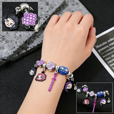 Pulsera de Grupo Cazador de Demonios K-POP de Dibujos Animados Anime de Alta Calidad Más Vendida Moda DIY de Aleación Esmaltada con Cuentas Joyería Periférica de Anime