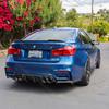 For BMW F80 M3 F82 M4 2015 2016 2017-2020 High Quality Rear Bumper Lip Body Kit Spoiler Glossy Black Or Carbon Fiber Look