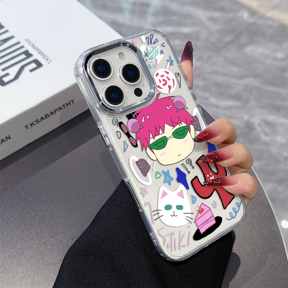 Anime Saiki Kusuo Phone Case for Samsung Galaxy S25 S24 S23 S22 S21 S20 Note20 FE Ultra Edge Plus 4G 5G Transparent Soft Cover