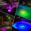 Solar Floating Pool Lights, RGB Color Changing Pool Lights That Float with Dynamic Light Show, 6.5" Swimming Pool Lights, IP68 Waterproof & Hangable