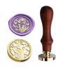 JUPPE 6pcs Flower Wax Seal Set, Cherry Blossom Rose Bell Orchid Branches Tulip Various Flowers Sealing Wax Stamps for Wedding Invitation Birthday