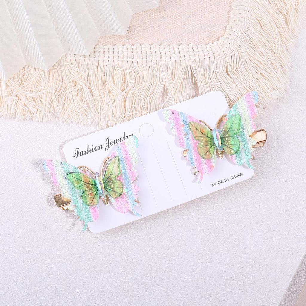 Butterfly Gauze Hair Clip for Women & Children - Simulated Side Clip Accessory
