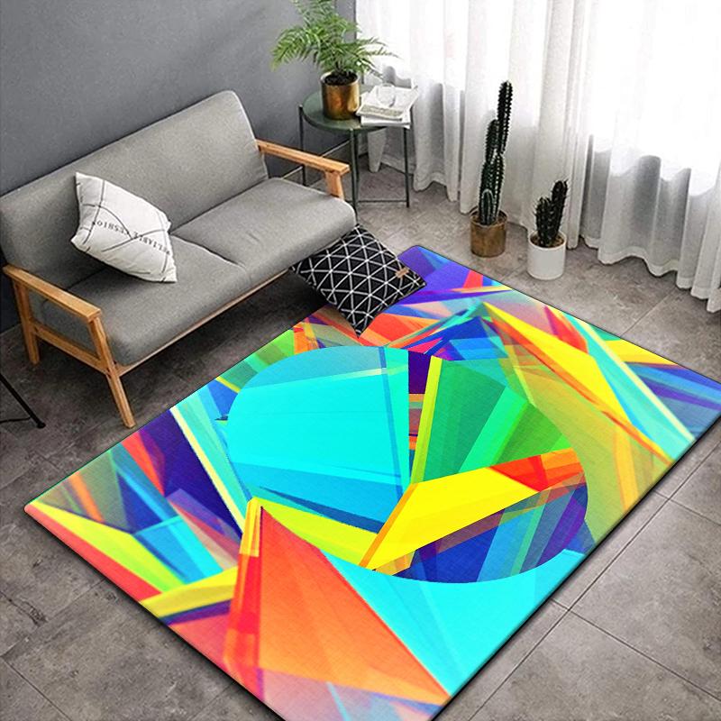Fashionable Color Carpet for Living room,Non Slip  BATHROOM Mat, Outdoor rug,Portable Lightweight Picnic Mat,bedroom Decor Rug