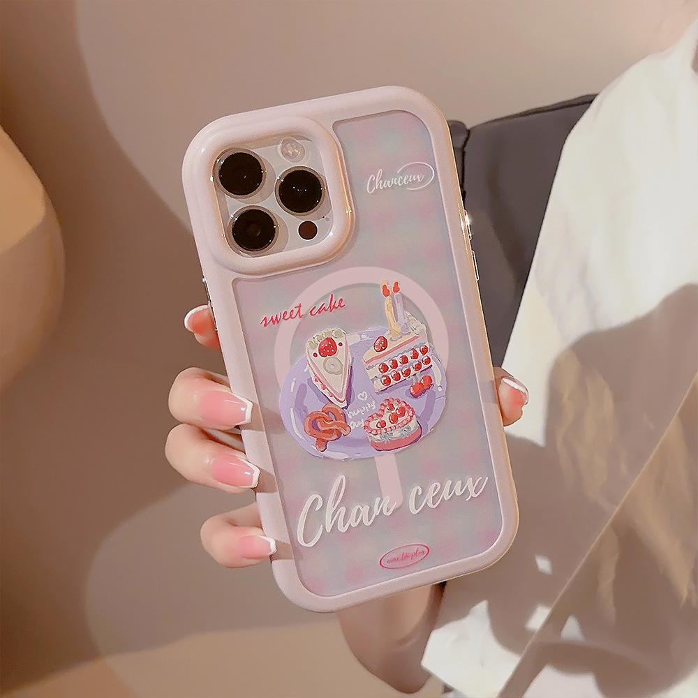 Dessert Cake Stand 14ProMax Mobile Case Apple 13 Applicable To IPhone 15 Gentle Niche 16 Hard
