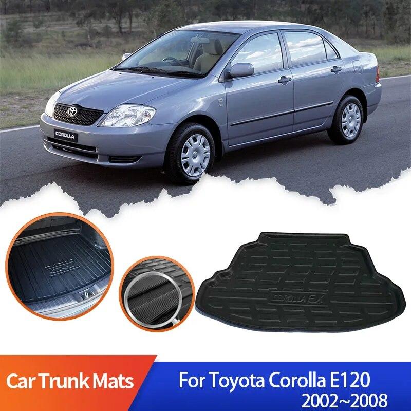 

Коврики в багажник автомобиля для Toyota Corolla Allex E120 E130 2002 2003 2004 2005 2006 2007 2008, водонепроницаемый коврик для пола, коврик для багажника