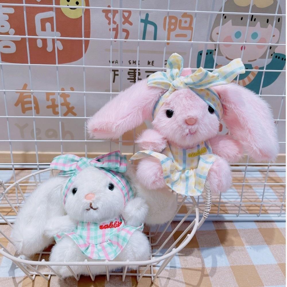 Creative Easter Stuffed Bunny Keychain Bow Rabbit Pendant Bag Charm Plush Toy Key Ring  Girls