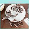 Luxurious Leopard Print Shark Hair Claw Clip For Chic Women's Hair Fashion