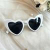 Elegant Heart-Shaped Pearl Sunglasses for Women - European & American Fashion