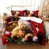 Santa Claus Bedding Duvet Cover Set Queen Christmas Gifts Bed Linen Fashion Design Comforter Cover Teen Bedding Sets Bed Set