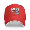 Classic Hot Game Cartoon Cuphead Mugman Baseball Cap for Men Women Breathable Dad Hat Sun Protection