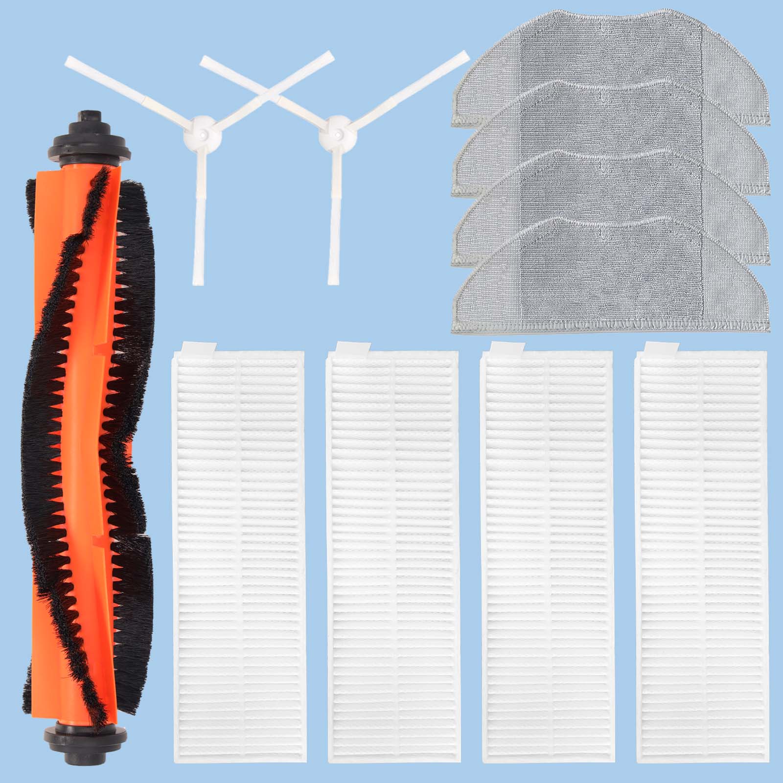 

Совместимо для Xiaomi Mijia G1 Mi Robot Vacuum-Mop Essential G1 MJSTG1 Пылесос Skv4136gl Запасная Основная Боковая Щетка Фильтр Насадка для Швабры Деталь