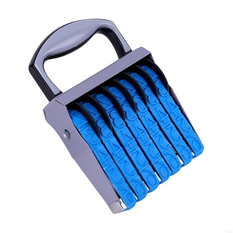 Rolling Number Stamp Date Stamp Adjustable Business Stamp Plastic Number Stamp 0-9 Numbering Stamp X3UC