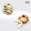 1PC Button Cover Electroplating Cufflinks Exquisite Love Shape Cool Jewelry Party Button Decoration Gift 24x17mm