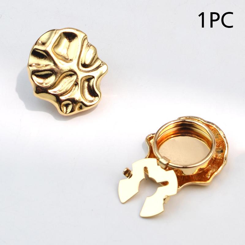 

1 шт. Накладка на пуговицу Гальваническое покрытие Запонки Изысканная форма сердца Крутые украшения Вечеринка Украшение для пуговиц Подарок 24x17 мм A золотой