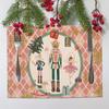 Christmas Decorative Nutcracker Soldier Ballet Snowflake Placemats, Home Holiday Party Insulated Table Mats Fabric Kitchen Mat