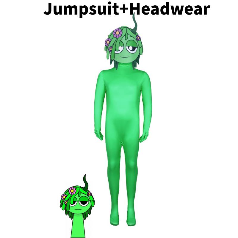 Cosplay Incredibox Sprunki Kids Adults Jumpsuits Halloween Costume Bodysuit