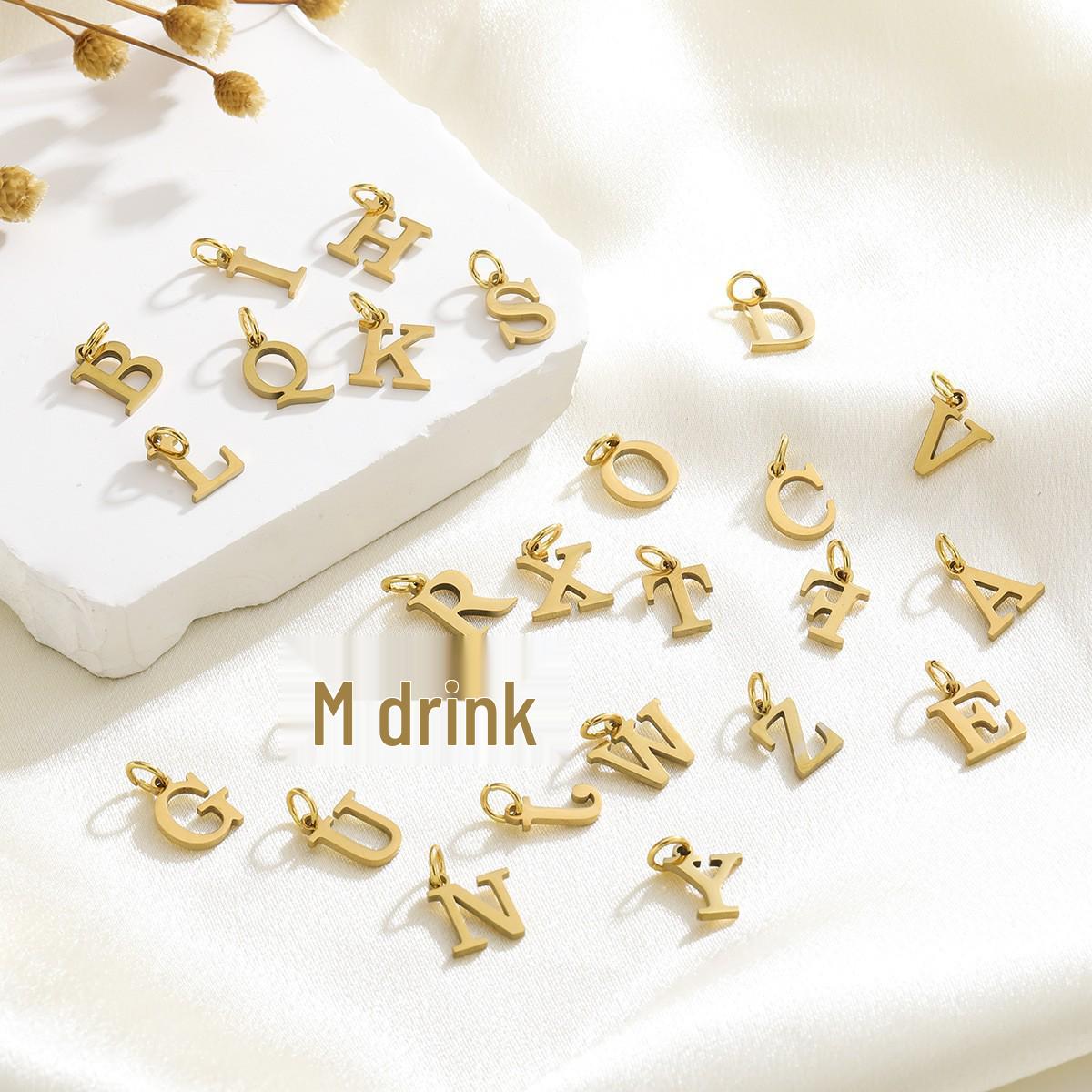 Элегантный набор аксессуаров для создания ожерелья и браслета с подвесками в виде 26 букв алфавита R