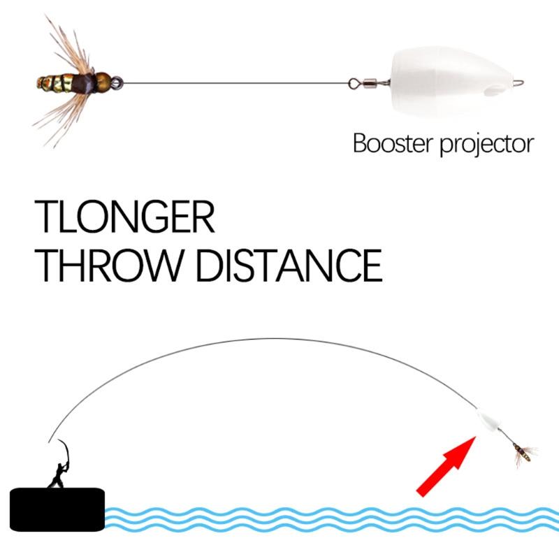 Fishing Lures Bait Thrower Booster Fishing Bait Long-Range Auxiliary Device