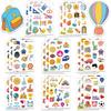 8-Sheet Cartoon Back-to-School Reward Stickers for Phone Cases and Notebooks