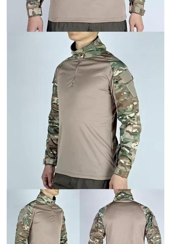 Men's Camouflage Outdoor Sports Breathable & Durable Combat T-shirt