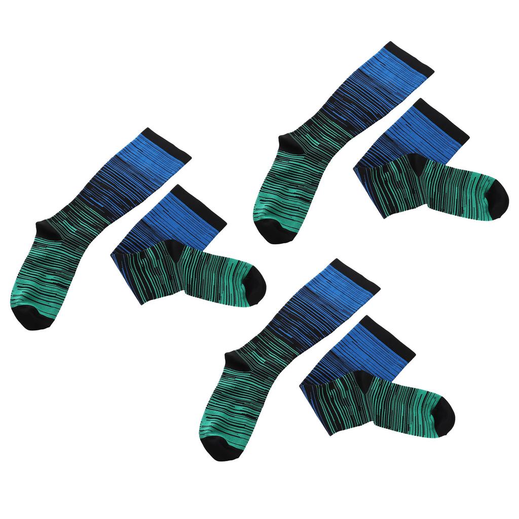 3 Pairs Wide Calf Compression Socks Plus Size Compression Socks Knee High Large Support Stockings fo