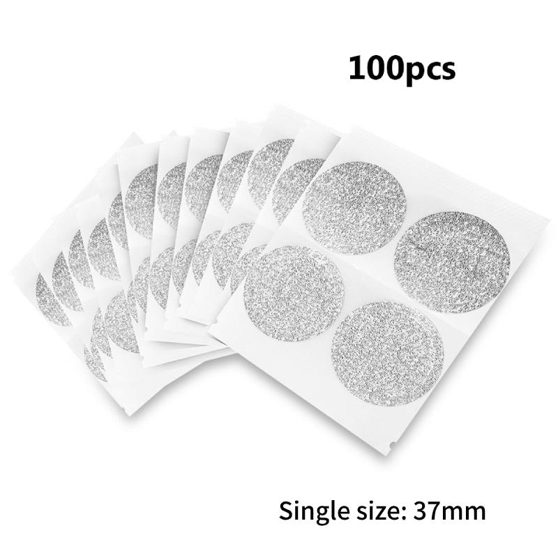 100 stuks Wegwerp Zelfklevende Aluminium Dekseltjes Afsluitingen voor Nespresso Koffie Capsule Cups Zelfklevende Afsluitfolie Sticker Koffiezetapparaat