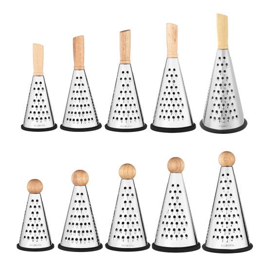 4-Sided Box Cheese Grater Stainless Steel Potato Carrot Shredder Multi-Function Kitchen Tool for Julienne Slicing Zesting