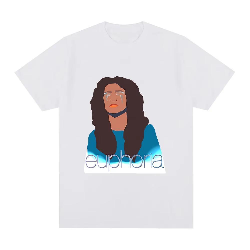 Euphoria Season TShirt Ropa De Mujer Casual Oneck Tee WomenUnisex Summer pure Cotton Camisetas Fashion Unisex Cartoon Print Top