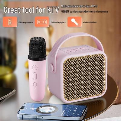 Portable Bluetooth KTV Dual Microphone Speaker