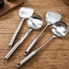 Rustproof Stainless Steel Soup Ladle Thickened Cooking Shovel Wok Spatula Spoon Cooking